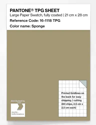 PANTONE® TPG SHEET 16-1118 TPG Sponge