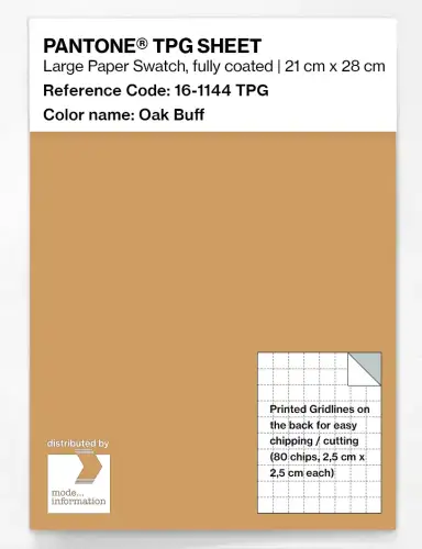 PANTONE® TPG SHEET 16-1144 TPG Oak Buff