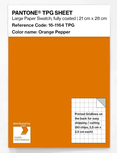 PANTONE® TPG SHEET 16-1164 TPG Orange Pepper