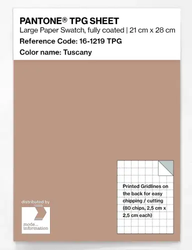 PANTONE® TPG SHEET 16-1219 TPG Tuscany