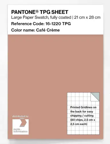 PANTONE® TPG SHEET 16-1220 TPG Café Crème