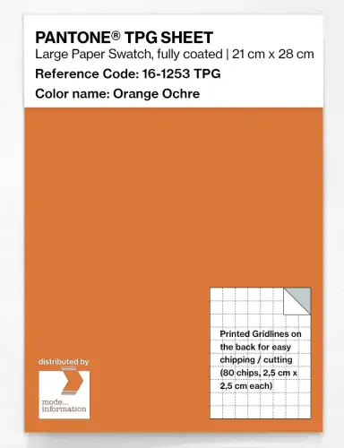 PANTONE® TPG SHEET 16-1253 TPG Orange Ochre