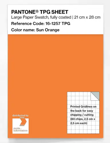 PANTONE® TPG SHEET 16-1257 TPG Sun Orange