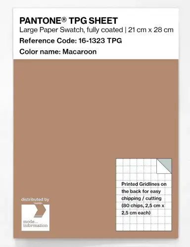 PANTONE® TPG SHEET 16-1323 TPG Macaroon