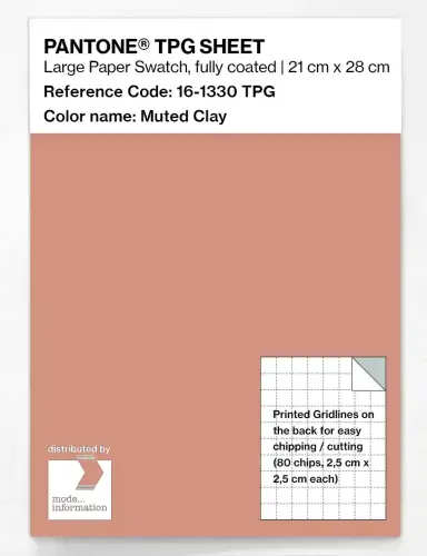 PANTONE® TPG SHEET 16-1330 TPG Muted Clay