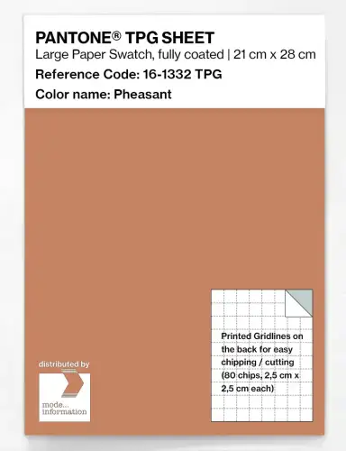 PANTONE® TPG SHEET 16-1332 TPG Pheasant