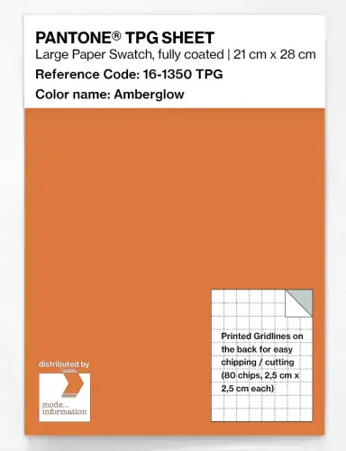 PANTONE® TPG SHEET 16-1350 TPG Amberglow