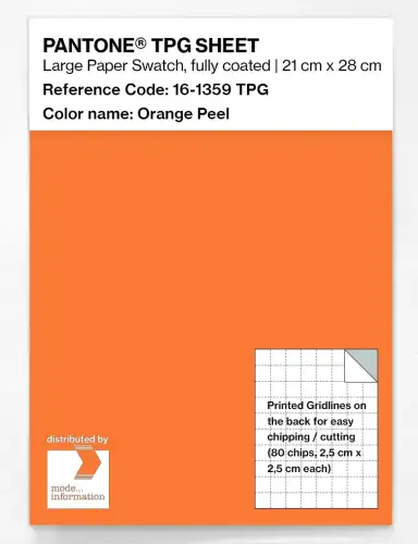 PANTONE® TPG SHEET 16-1359 TPG Orange Peel