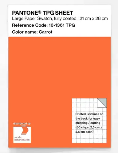 PANTONE® TPG SHEET 16-1361 TPG Carrot