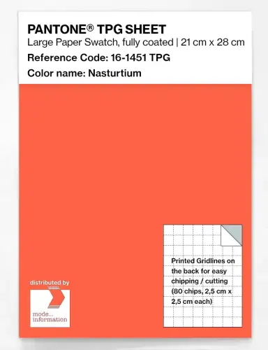 PANTONE® TPG SHEET 16-1451 TPG Nasturtium