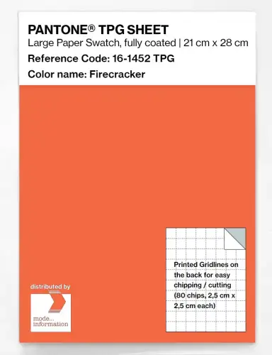 PANTONE® TPG SHEET 16-1452 TPG Firecracker