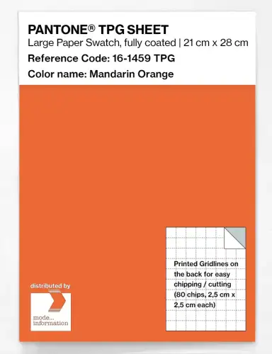 PANTONE® TPG SHEET 16-1459 TPG Mandarin Orange