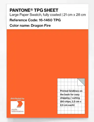 PANTONE® TPG SHEET 16-1460 TPG Dragon Fire