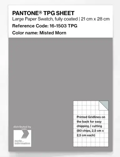 PANTONE® TPG SHEET 16-1503 TPG Misted Morn