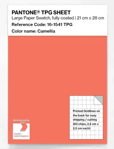 PANTONE® TPG SHEET 16-1541 TPG Camellia