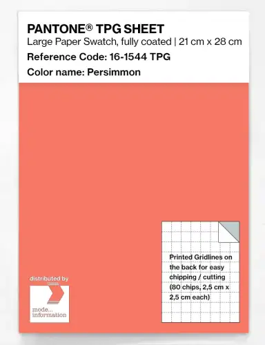 PANTONE® TPG SHEET 16-1544 TPG Persimmon
