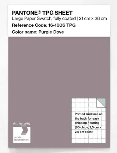 PANTONE® TPG SHEET 16-1606 TPG Purple Dove
