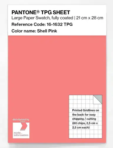 PANTONE® TPG SHEET 16-1632 TPG Shell Pink