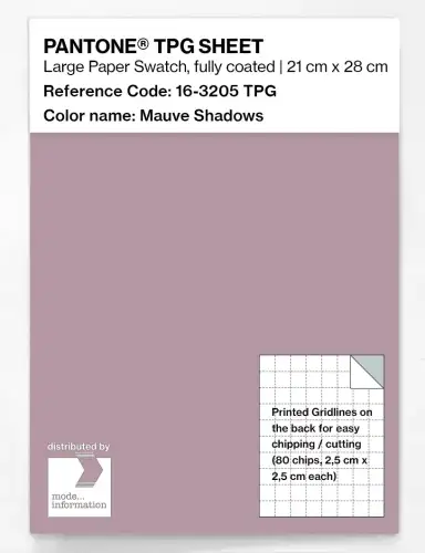PANTONE® TPG SHEET 16-3205 TPG Mauve Shadows