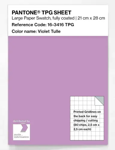 PANTONE® TPG SHEET 16-3416 TPG Violet Tulle