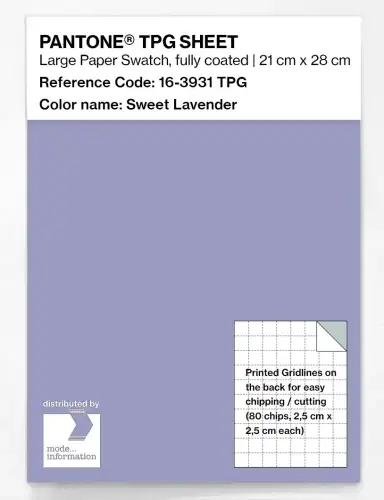 PANTONE® TPG SHEET 16-3931 TPG Sweet Lavender