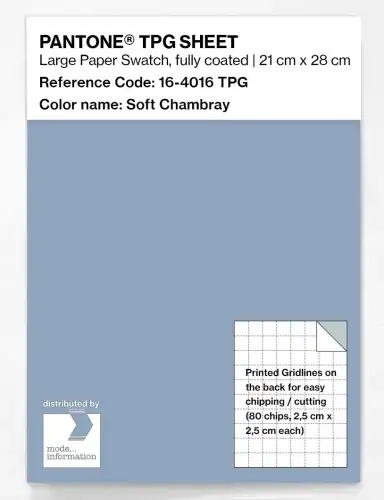 PANTONE® TPG SHEET 16-4016 TPG Soft Chambray