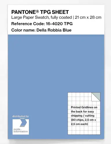 PANTONE® TPG SHEET 16-4020 TPG Della Robbia Blue