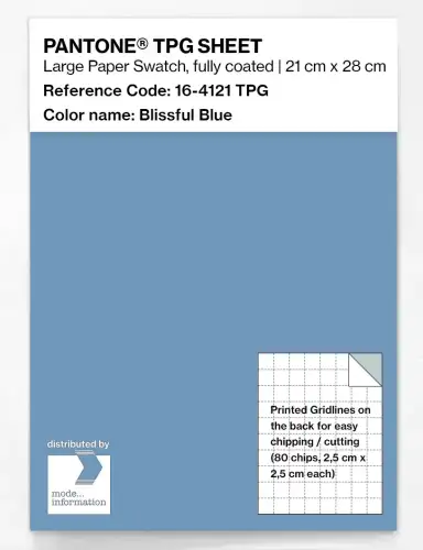 PANTONE® TPG SHEET 16-4121 TPG Blissful Blue