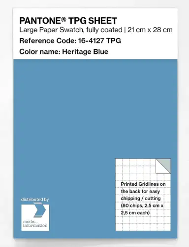 PANTONE® TPG SHEET 16-4127 TPG Heritage Blue