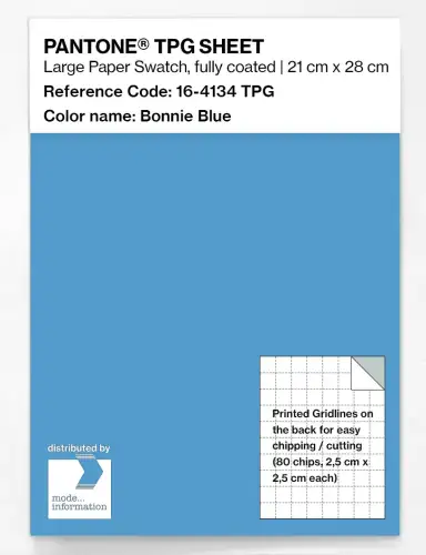 PANTONE® TPG SHEET 16-4134 TPG Bonnie Blue