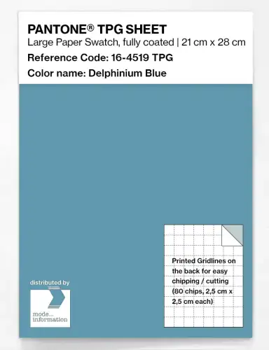 PANTONE® TPG SHEET 16-4519 TPG Delphinium Blue
