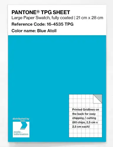 PANTONE® TPG SHEET 16-4535 TPG Blue Atoll
