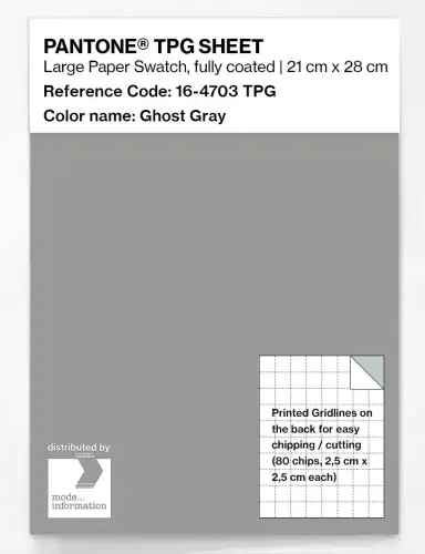 PANTONE® TPG SHEET 16-4703 TPG Ghost Gray