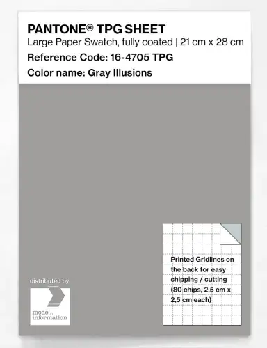 PANTONE® TPG SHEET 16-4705 TPG Gray Illusions