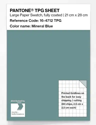 PANTONE® TPG SHEET 16-4712 TPG Mineral Blue