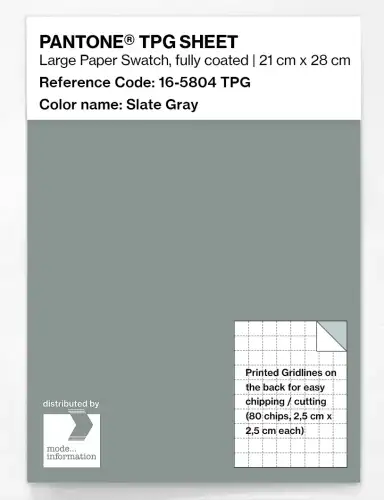 PANTONE® TPG SHEET 16-5804 TPG Slate Gray
