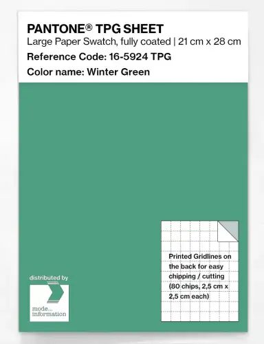 PANTONE® TPG SHEET 16-5924 TPG Winter Green