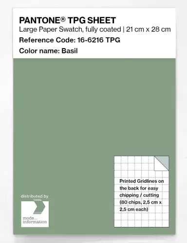 PANTONE® TPG SHEET 16-6216 TPG Basil
