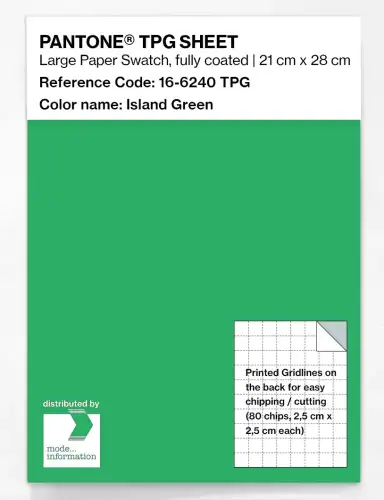 PANTONE® TPG SHEET 16-6240 TPG Island Green