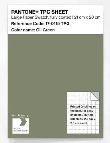 PANTONE® TPG SHEET 17-0115 TPG Oil Green