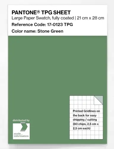 PANTONE® TPG SHEET 17-0123 TPG Stone Green