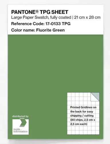 PANTONE® TPG SHEET 17-0133 TPG Fluorite Green
