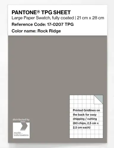 PANTONE® TPG SHEET 17-0207 TPG Rock Ridge