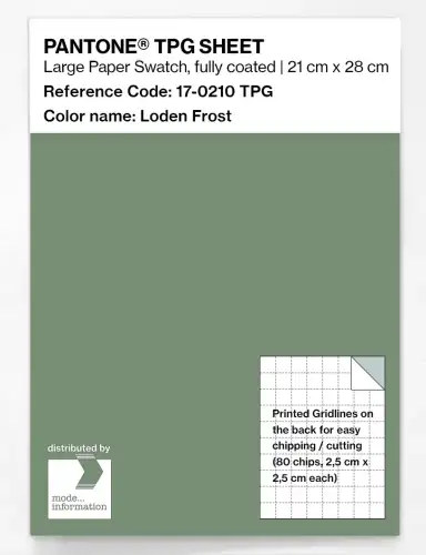PANTONE® TPG SHEET 17-0210 TPG Loden Frost