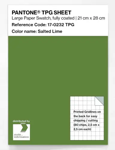 PANTONE® TPG SHEET 17-0232 TPG Salted Lime