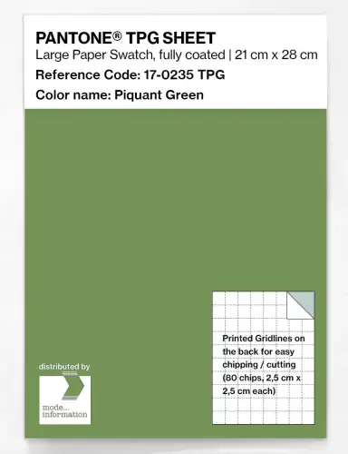 PANTONE® TPG SHEET 17-0235 TPG Piquant Green