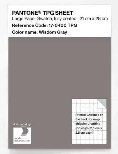 PANTONE® TPG SHEET 17-0400 TPG Wisdom Gray