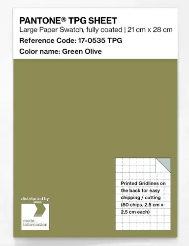 PANTONE® TPG SHEET 17-0535 TPG Green Olive