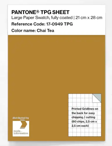 PANTONE® TPG SHEET 17-0949 TPG Chai Tea