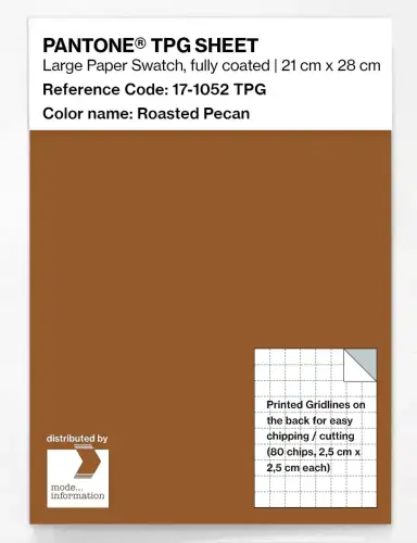 PANTONE® TPG SHEET 17-1052 TPG Roasted Pecan